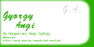 gyorgy angi business card